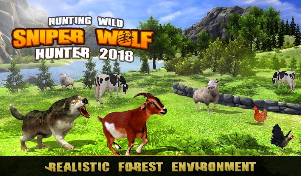 Hunting Wild Wolf Sniper 3D