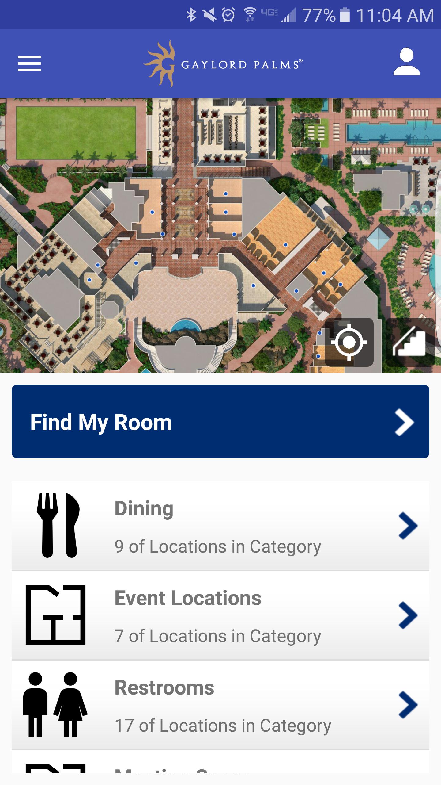 Navigate Gaylord Hotels App