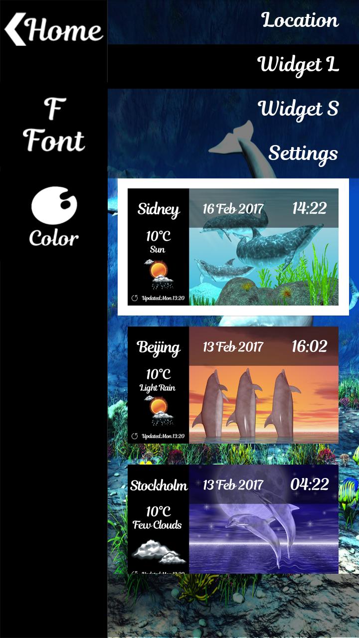 Dolphin Clock And Weather