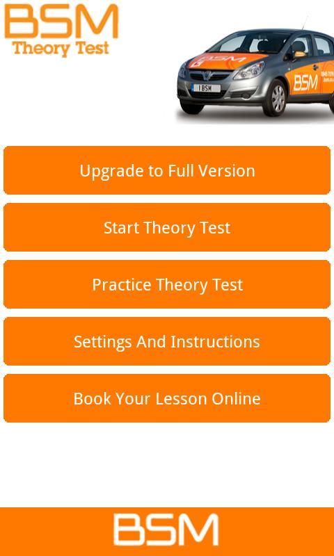 BSM Theory Test - Free Edition