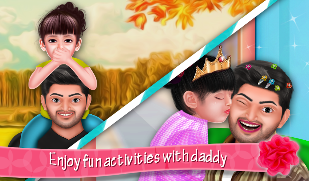 Aadhya's Spa Salon With Daddy