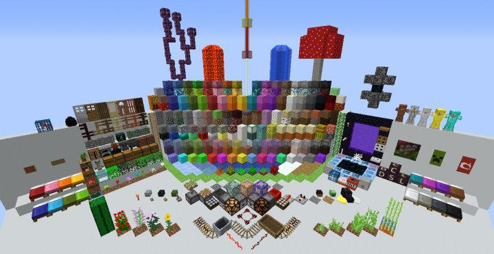Minecraft 1.13.x Оригинальный мировой материал материал материалов