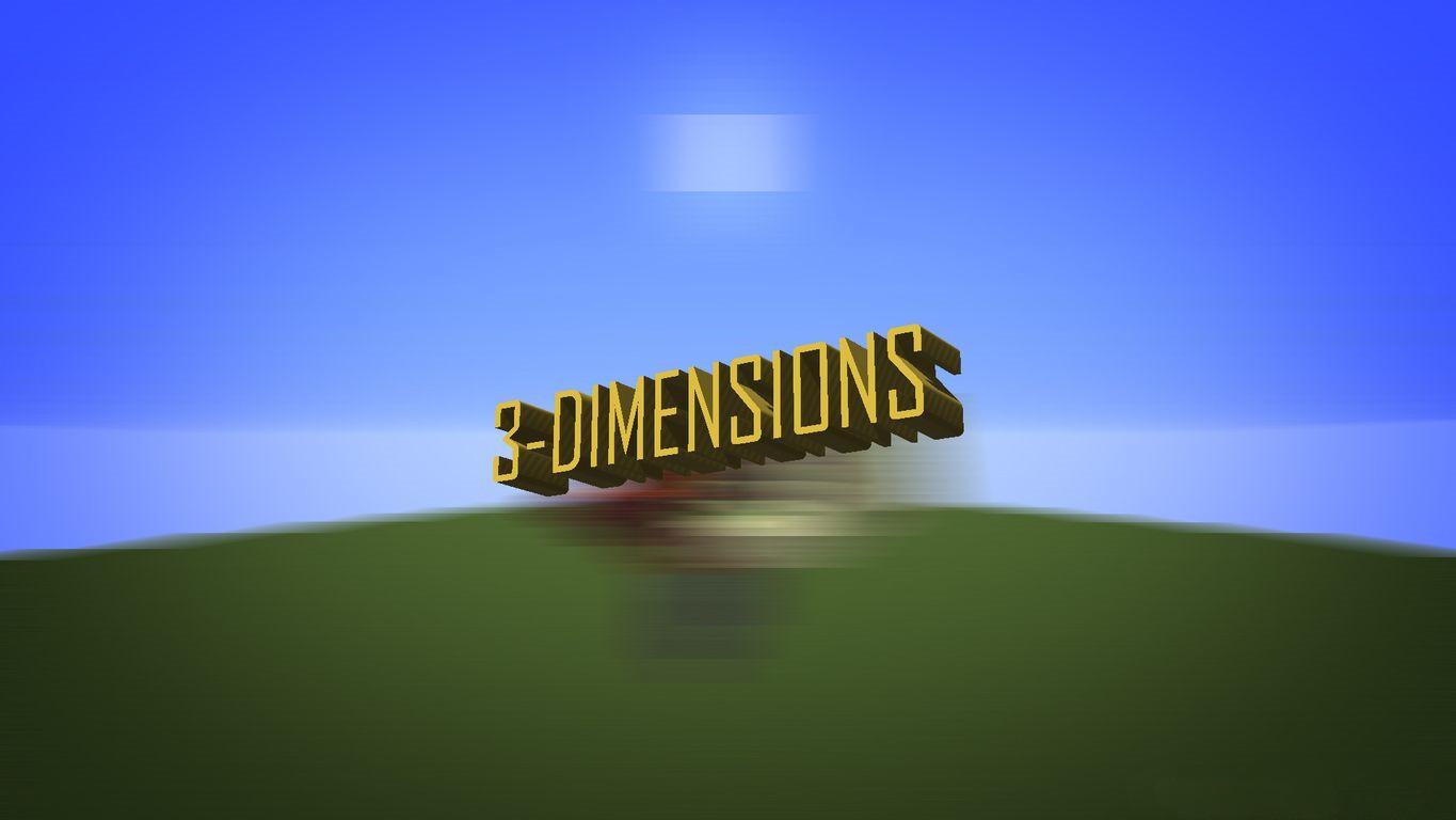 Mapa 3D Minecraft (mapa de 3 dimensões) | Versão Minecraft 1.15.2