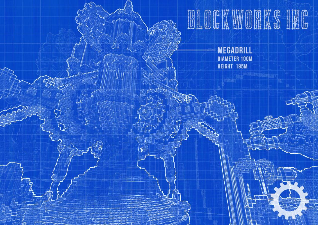 【Minecraft Building Map】 Blockworks Inc. Block Construction Factory