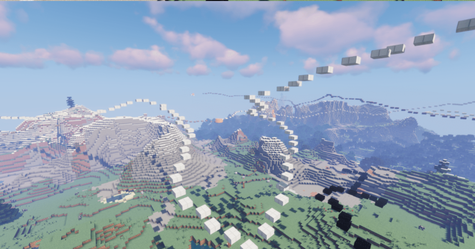 Minecraft Pixel Parkour Map Расслабляющая карта Pixel Parkour