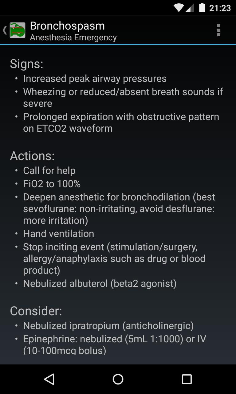 Anesthesia Emergency