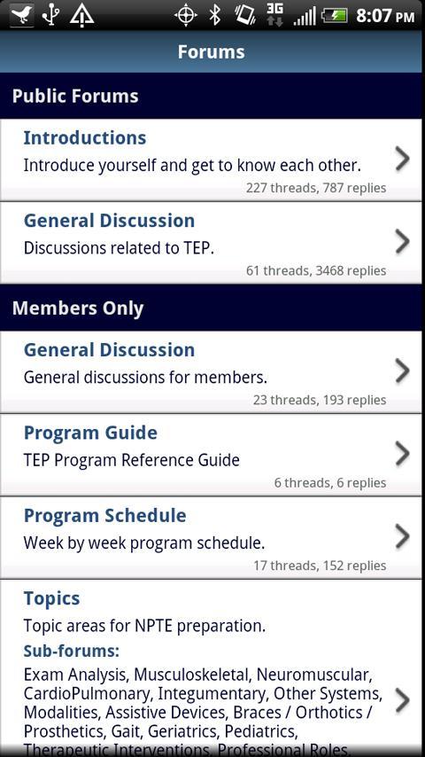 TEP Forums