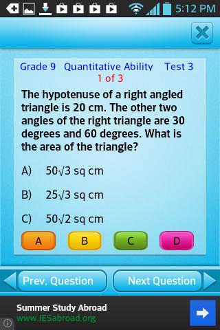 Free Grade 9 Math English 9th