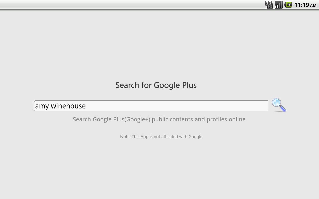 Search for Google Plus