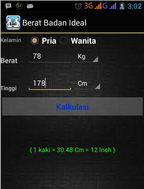 Berat Badan Ideal