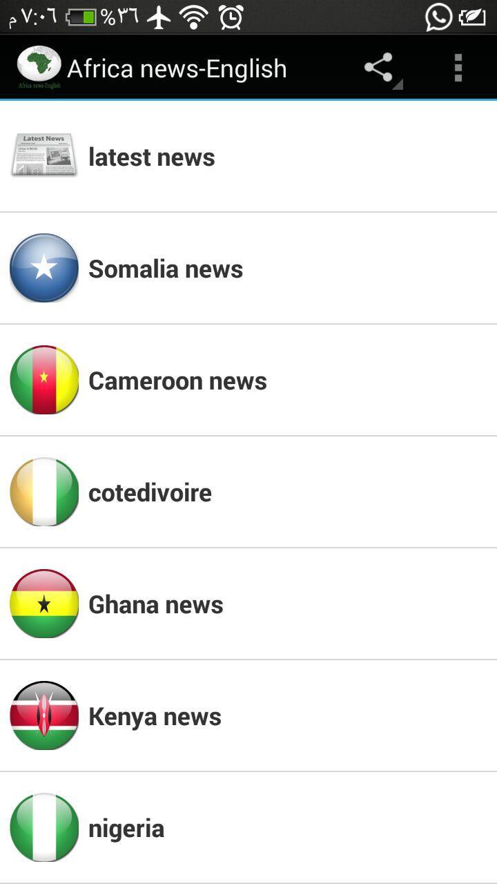 Africa news-English