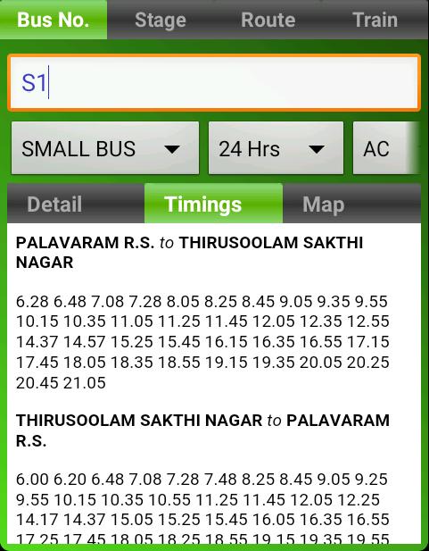 MTC Bus Route Lite
