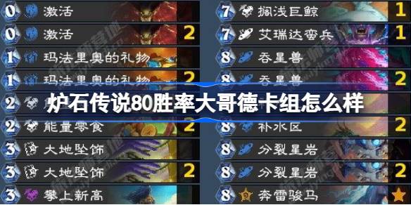 Hearthstone 80 فوز Rate Big Brother Deck