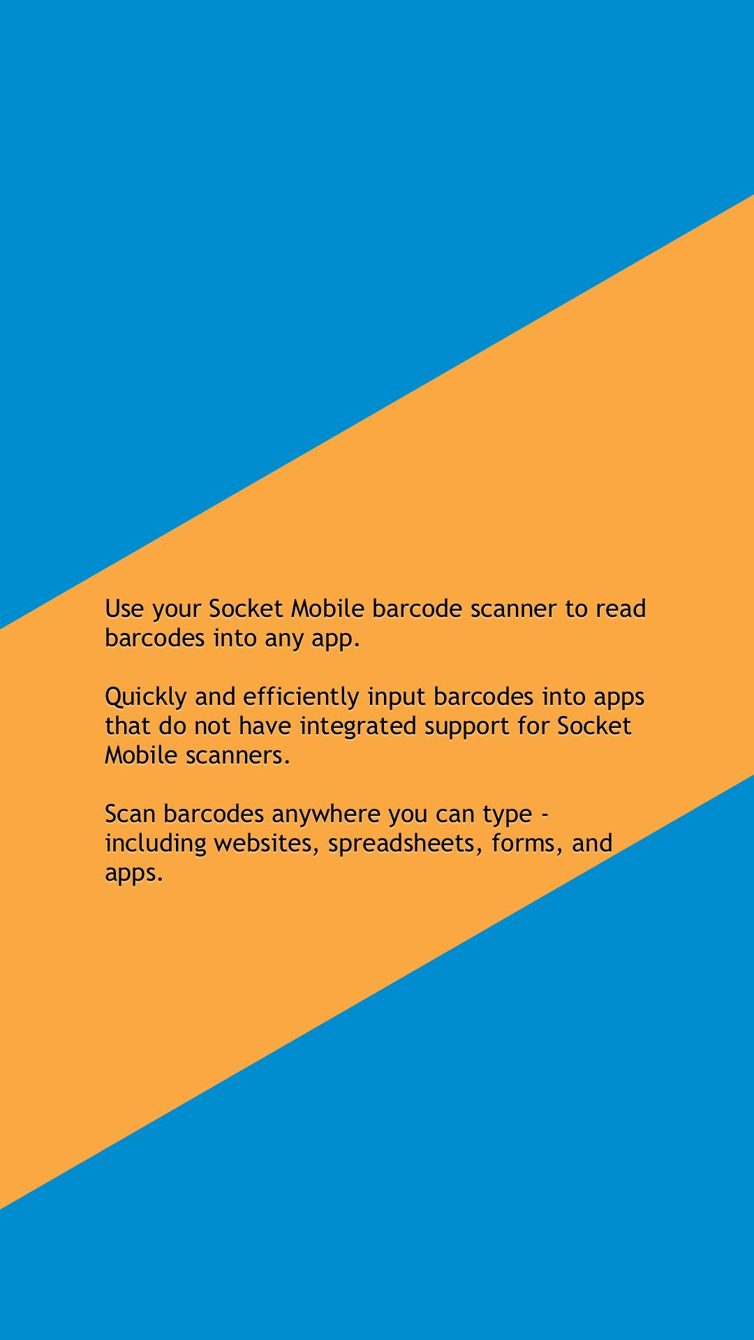 SocketScan Keyboard Wedge