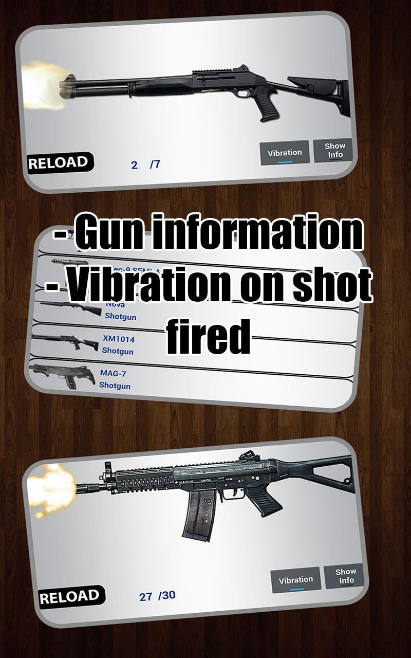 Gun Sounds on Shake