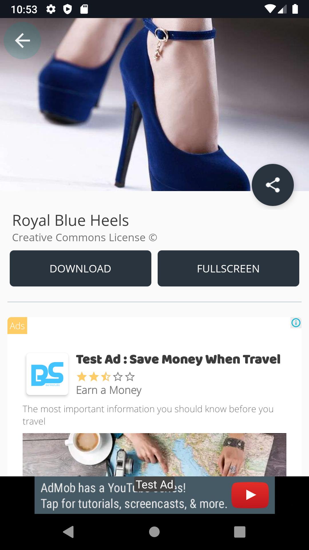 Royal Blue Heels