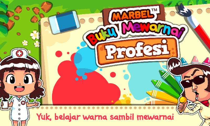 Marbel Mewarnai : Profesi