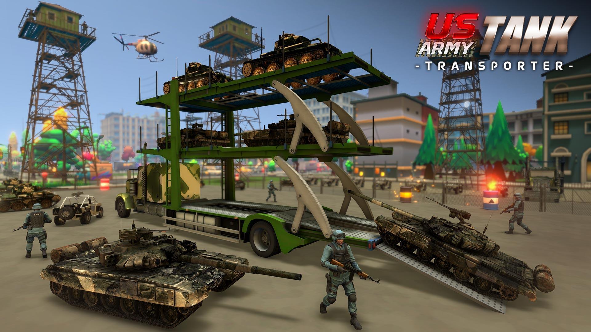 US Army Tank Transporter Truck
