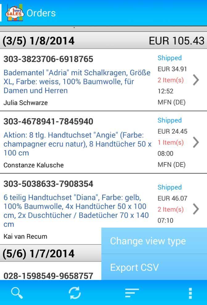MWS Sales