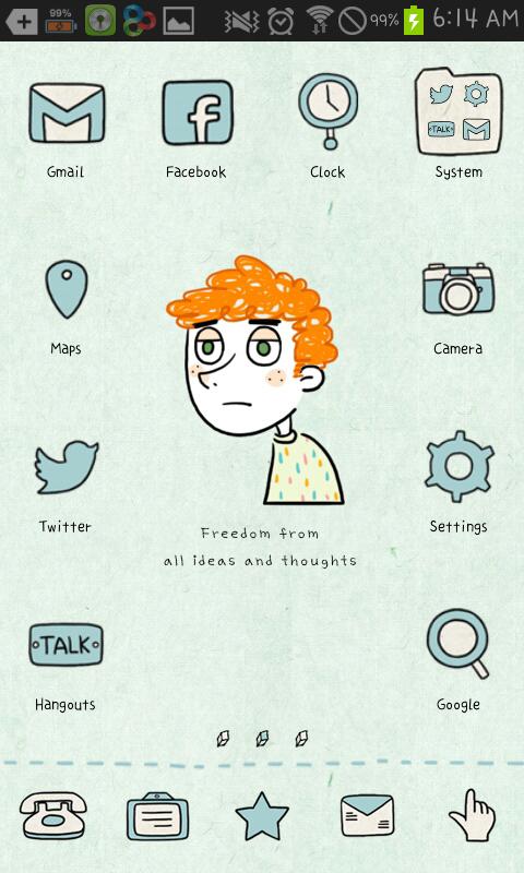 tired go launcher theme