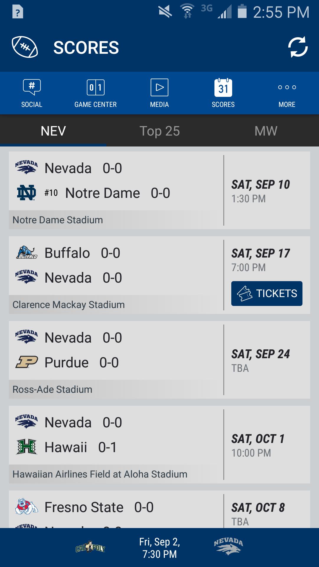Nevada Wolf Pack Gameday