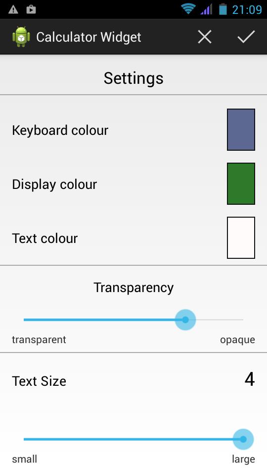 Customizable Calculator Widget