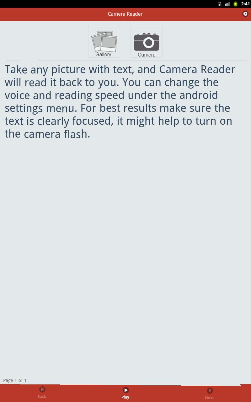 Camera Reader Free