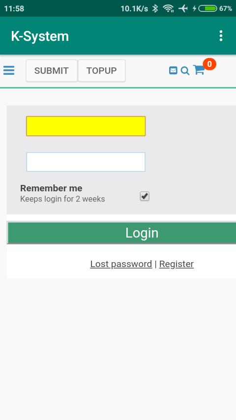 Ksystem Pendukung