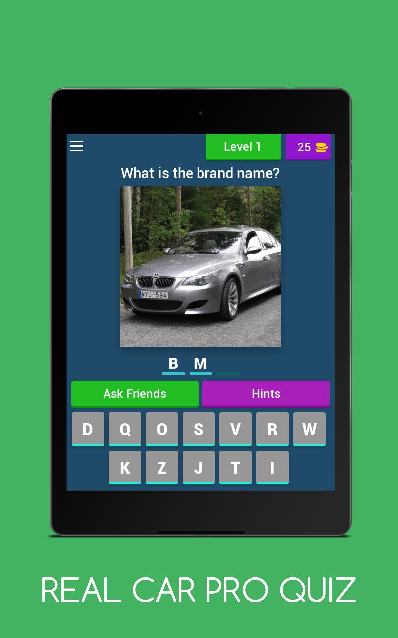 Real Car quiz