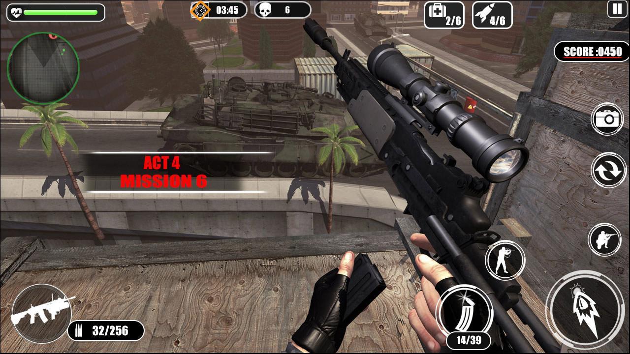 Alone Army Sniper Shooting