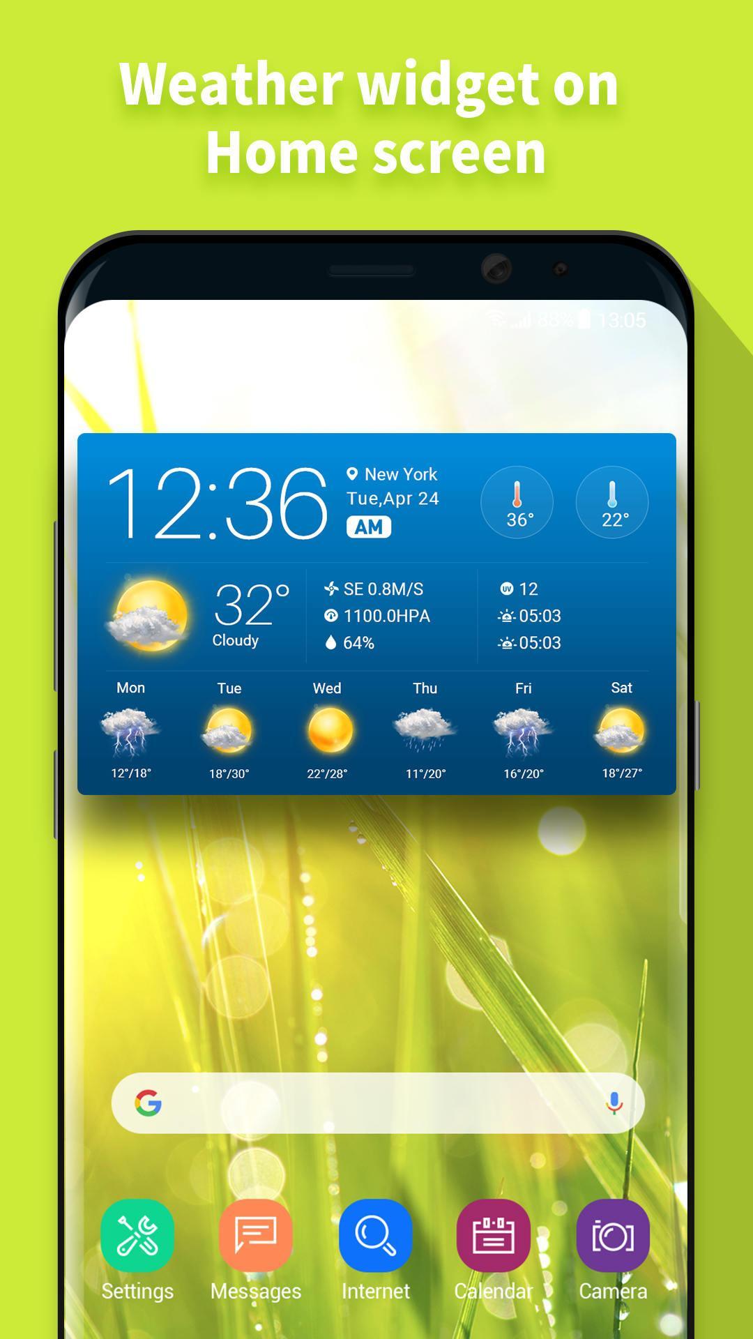 Tomorrow weather forecast & widget