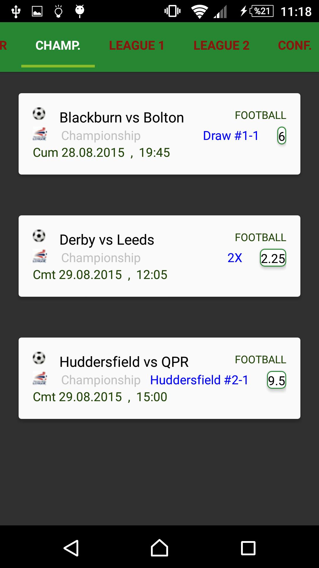 UK Betting Forecast