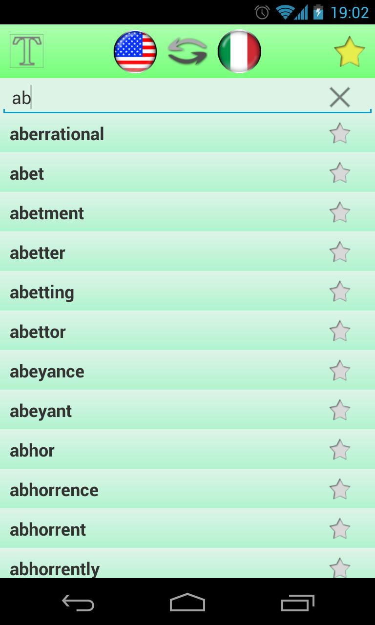 English Italian Dictionary