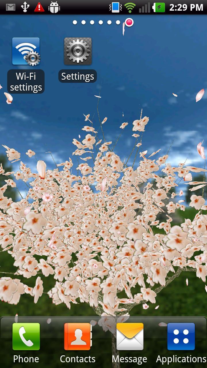 3D Cherry Blossom LWP(Free)