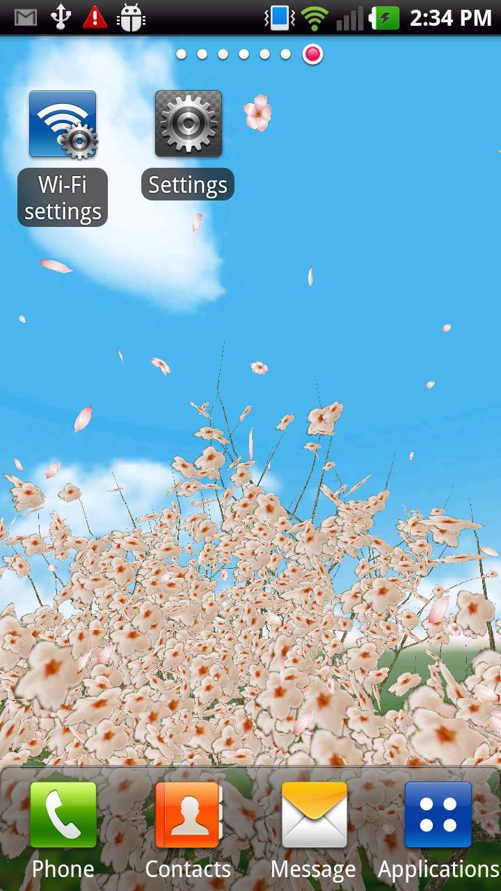 3D Cherry Blossom LWP(Free)