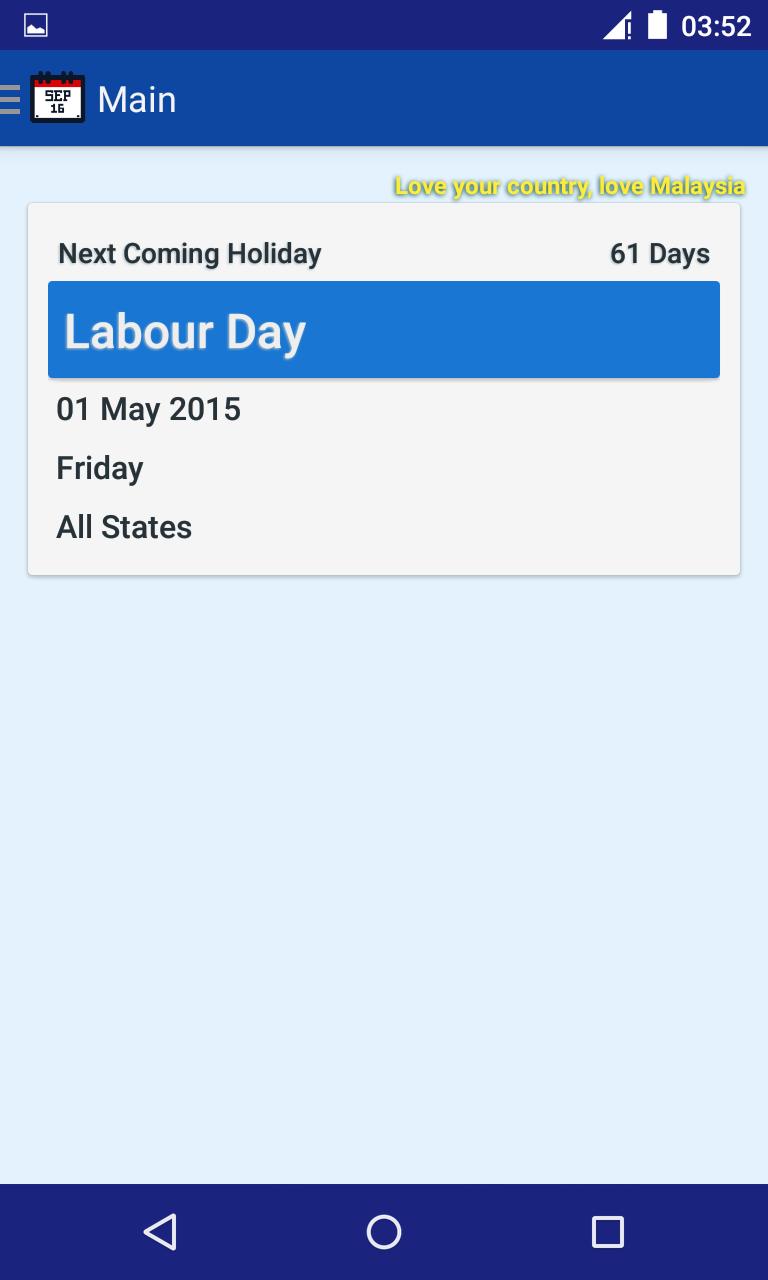 Malaysia Public Holiday 2020