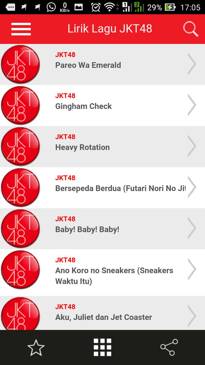 Kumpulan Lirik Lagu JKT48