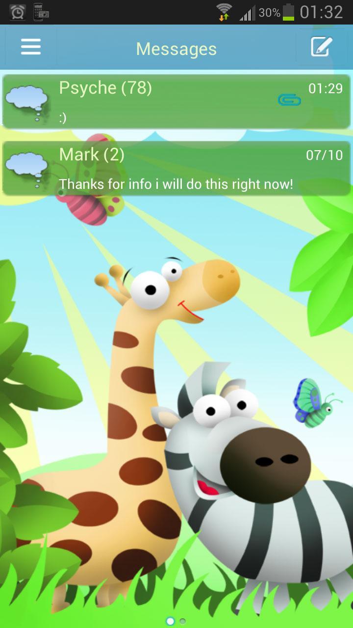 Animals Theme GO SMS Pro