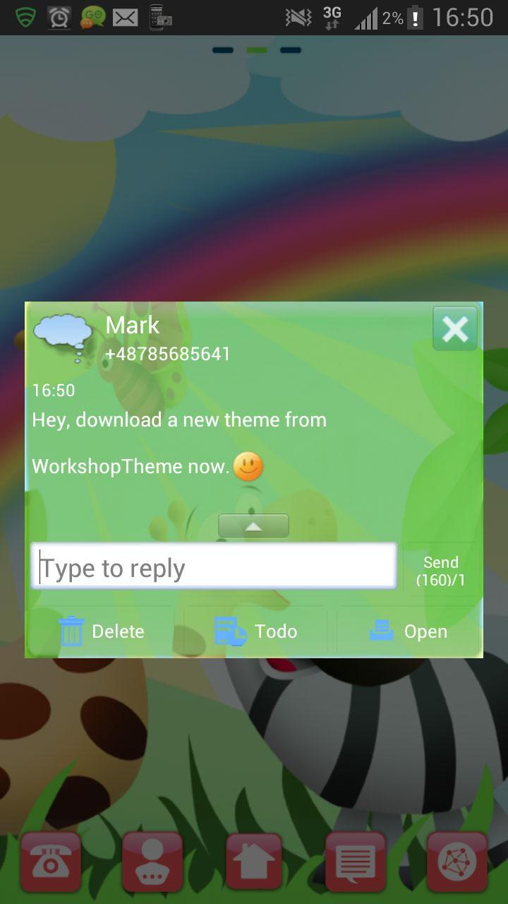 Animals Theme GO SMS Pro