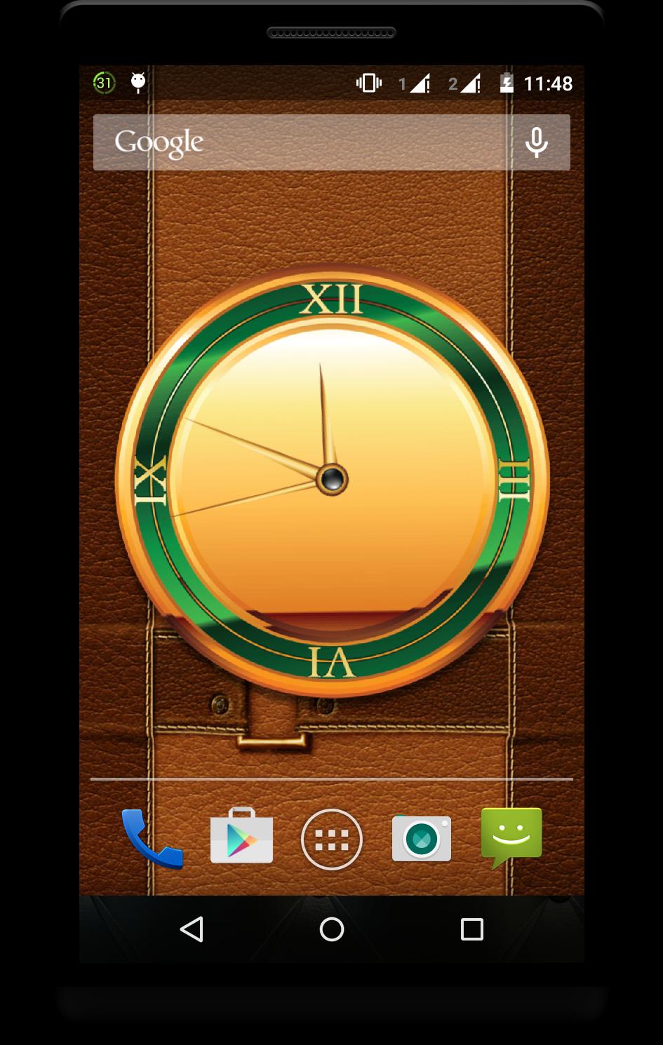 Gold Clock Live Wallpaper