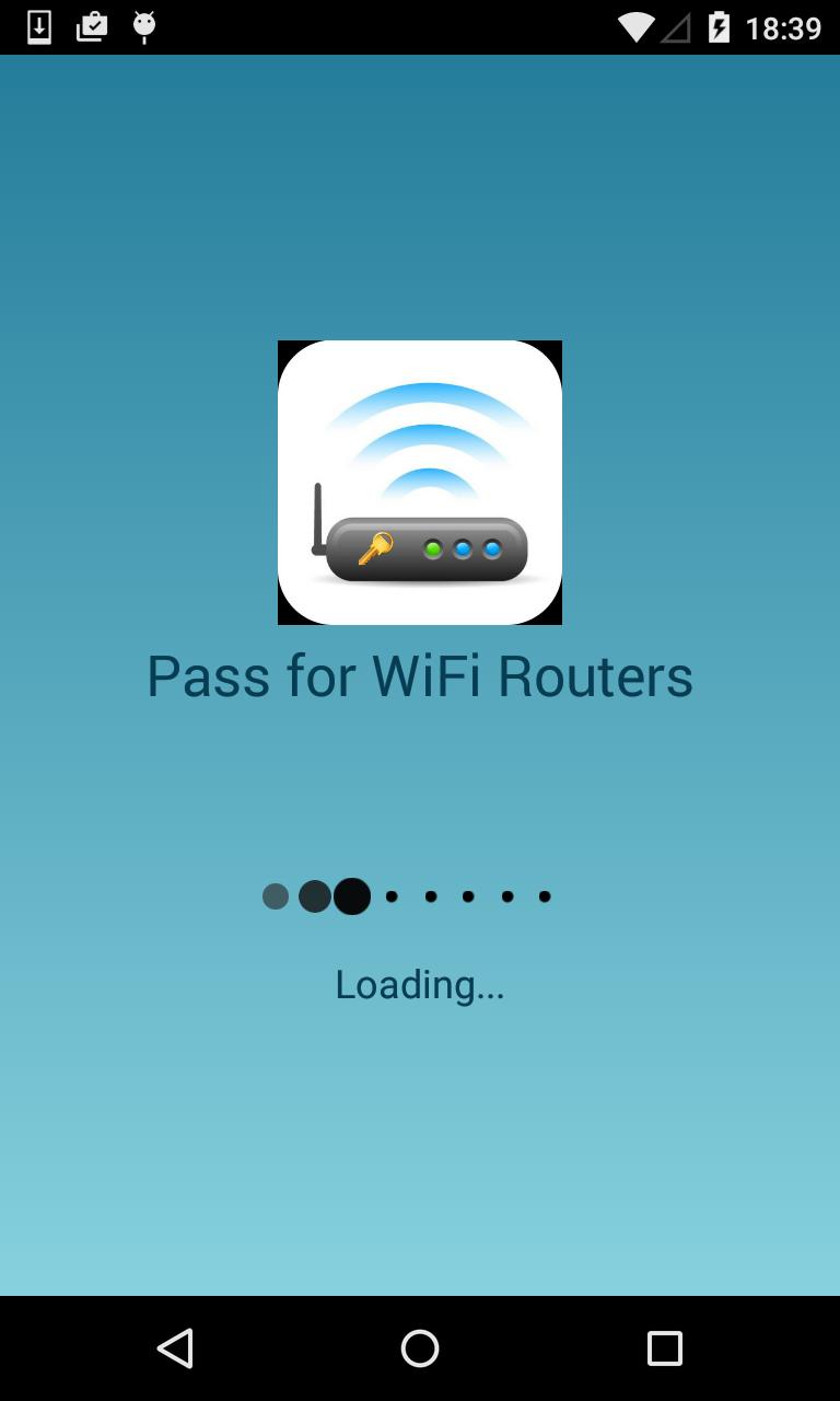 Passwords for WIFI Router