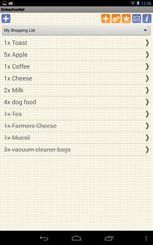 Shopping Grocery List - Free