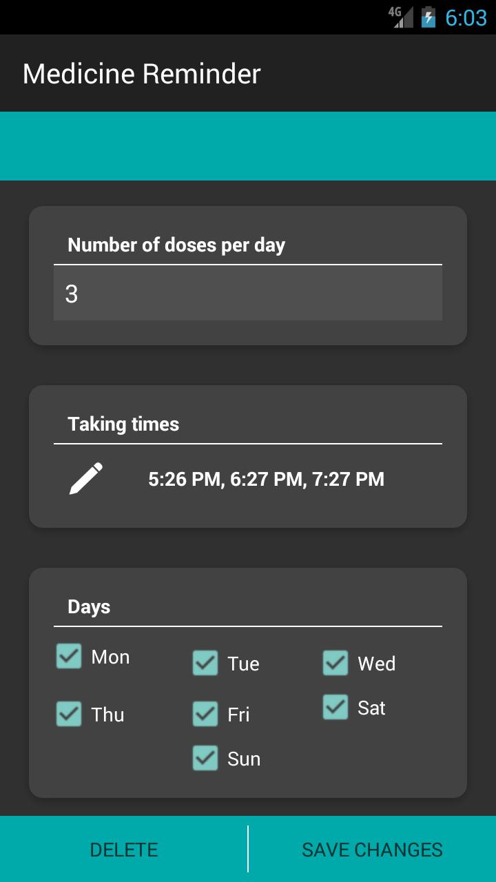 medicine - pills time reminder