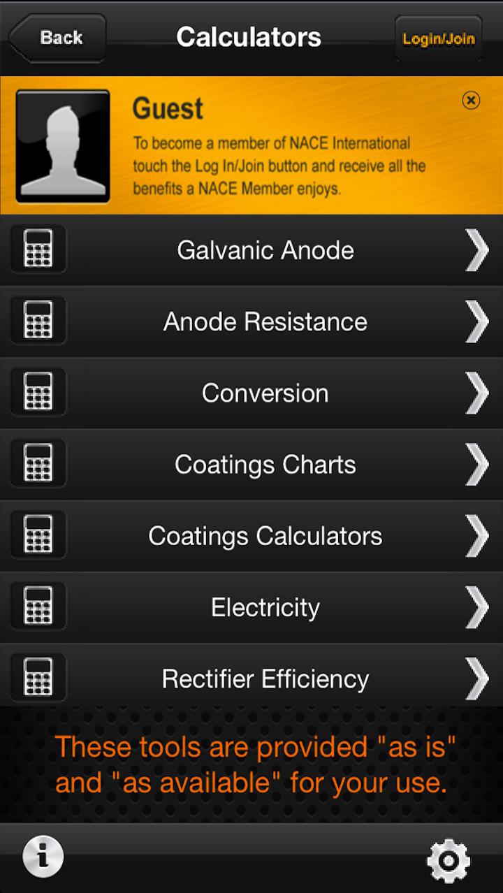 NACE Intl. Corrosion App