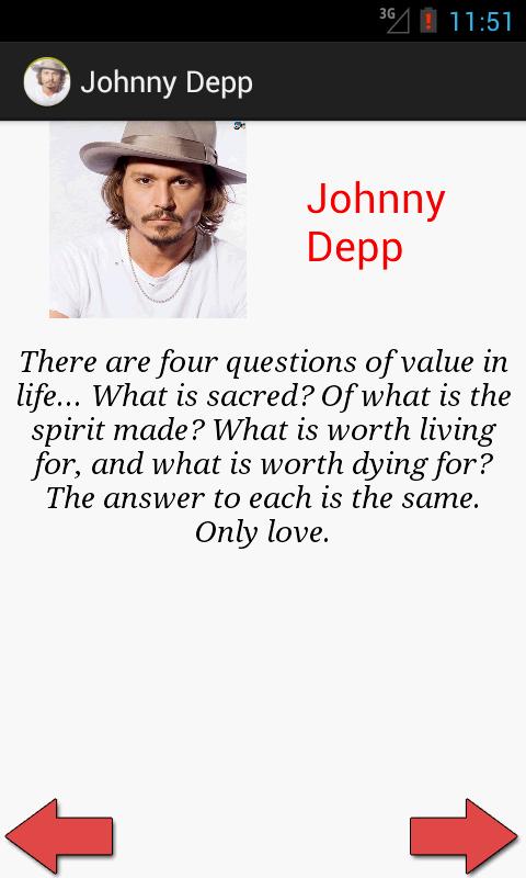 Johnny Depp Biography & Quotes