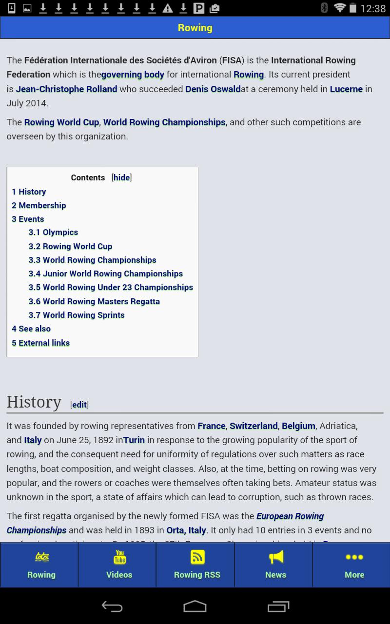 International Rowing