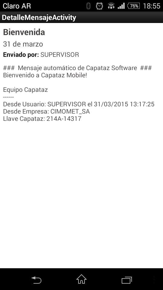CAPATAZ Mobile