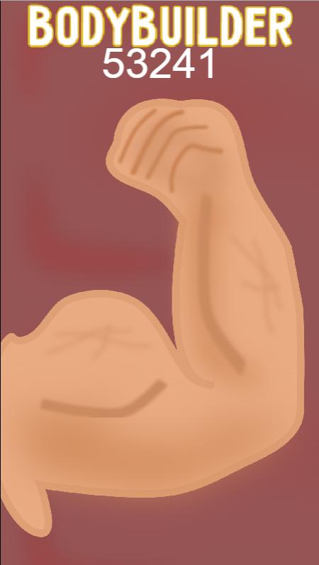 Clicker: bulging biceps