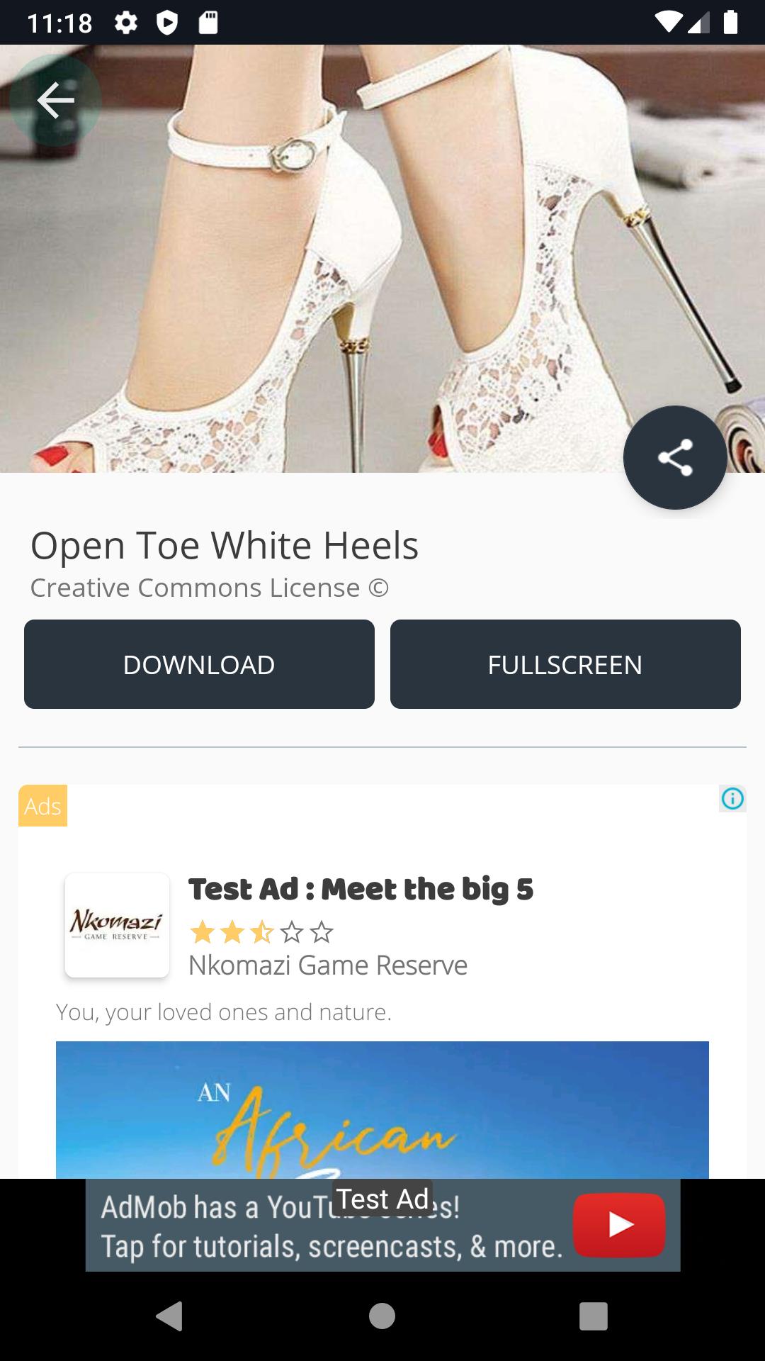 Open Toe White Heels