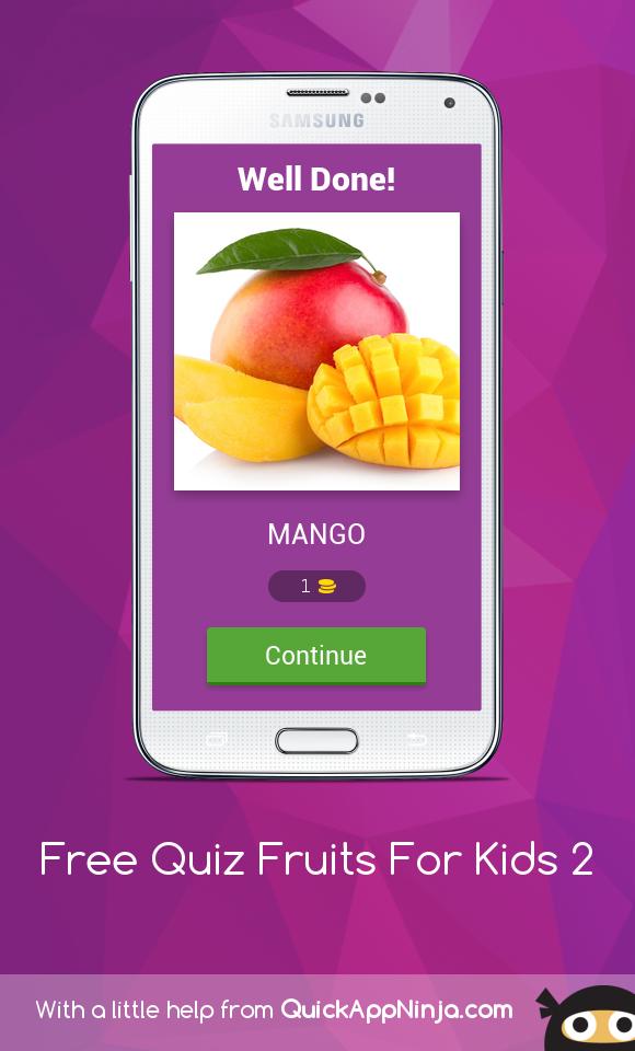 Free Quiz Fruits For Kids 2